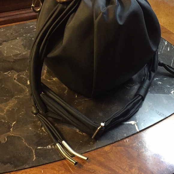 Groom Paris Bucket Black Bag with Pull Strings - Picture 9 of 16